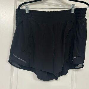 Black Lululemon hottie hot short. Size 14.